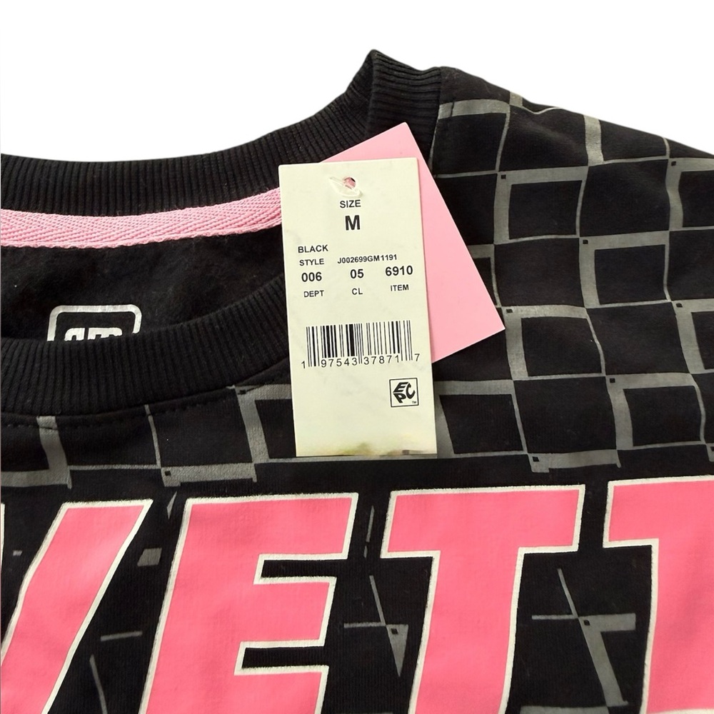NWT Women's GM Corvette Racing Black Crewneck Lightweight Sweatshirt - Picture 3 of 9